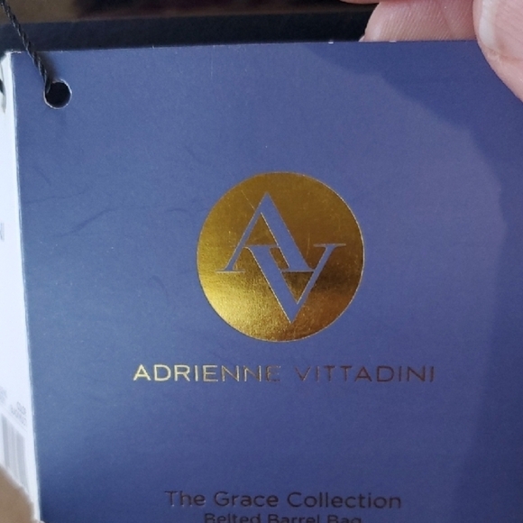 Adrienne Vittadini Black and Cream AND RED  Belted Barrel  NWT - Picture 4 of 12